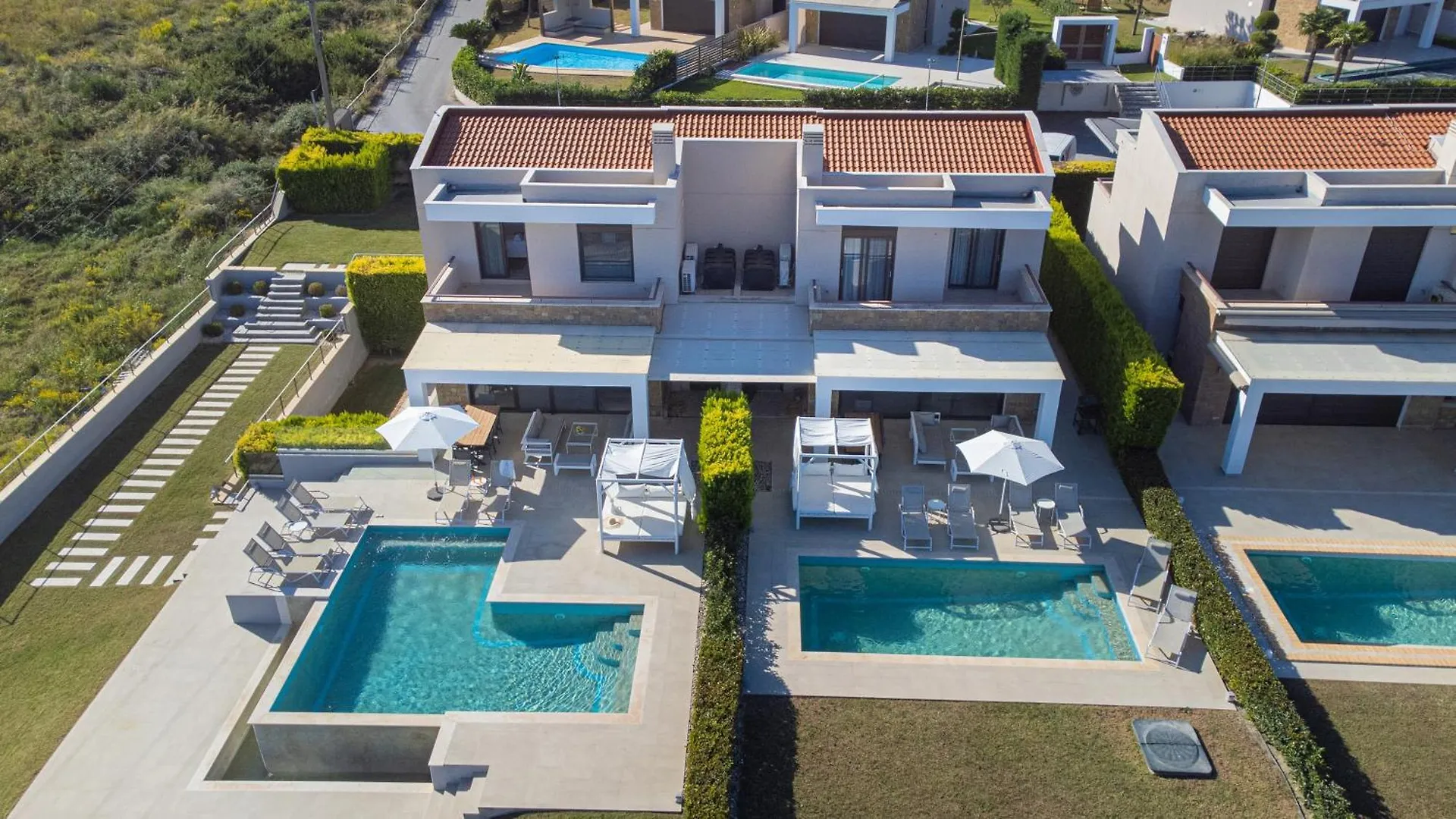 Bellevue Villas With Private Pool Hanioti Greece